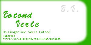 botond verle business card